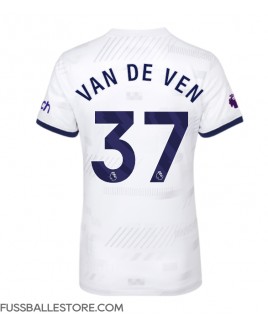 Günstige Tottenham Hotspur Micky van de Ven #37 Heimtrikot Damen 2023-24 Kurzarm